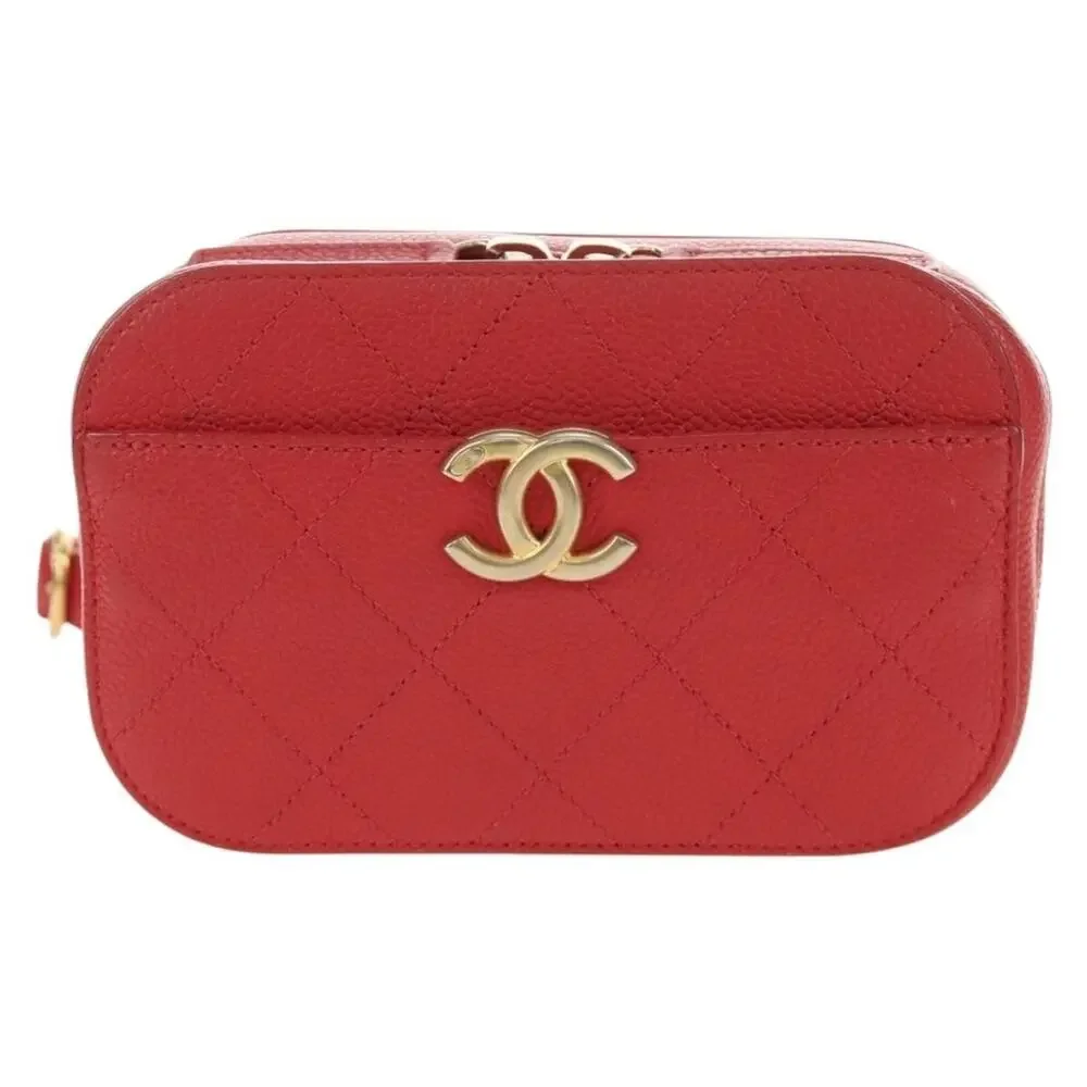 Chanel Matelasse Chic Affinity Chain Shoulder Bag Red